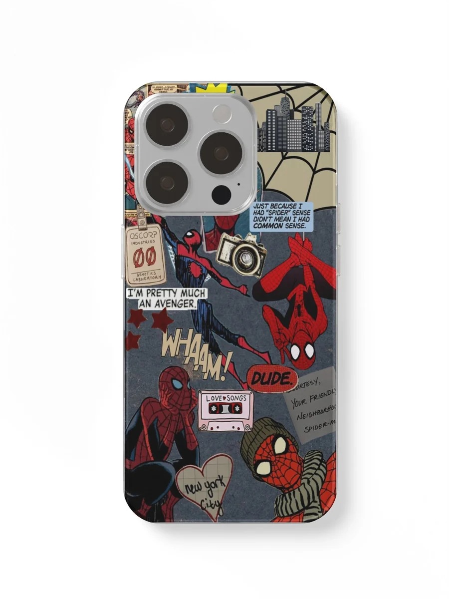 Spider-Man Sticker Collage phone case