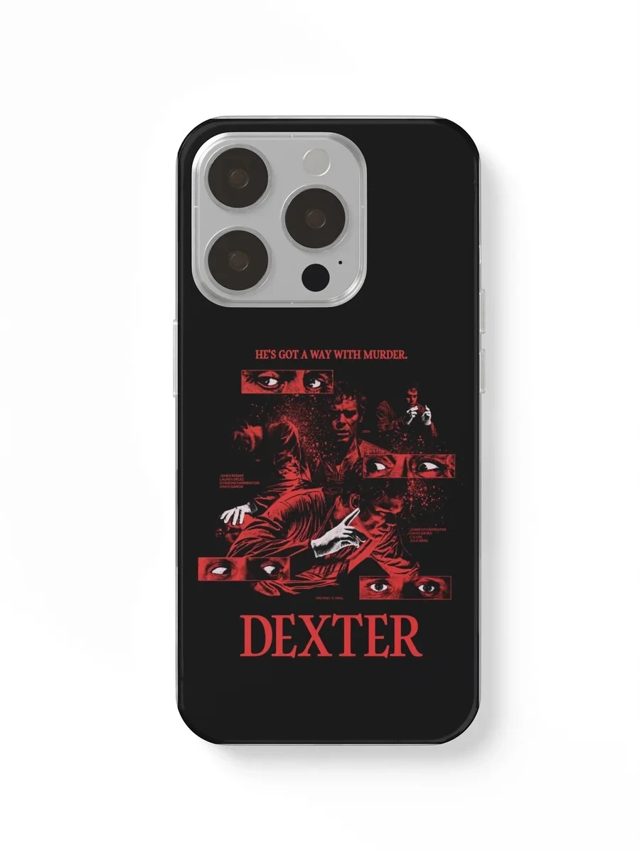 Dexter Red Poster phone case