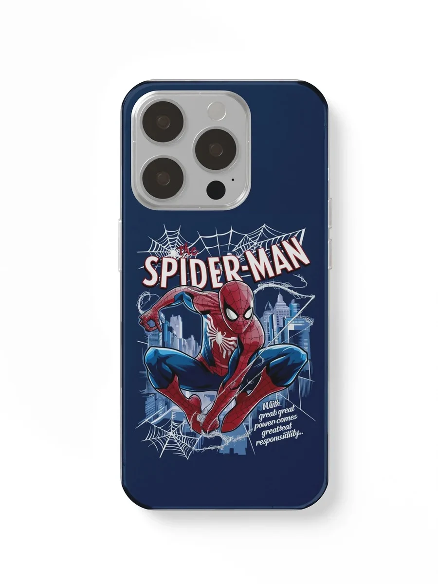 Spider-Man Navy Comic phone case