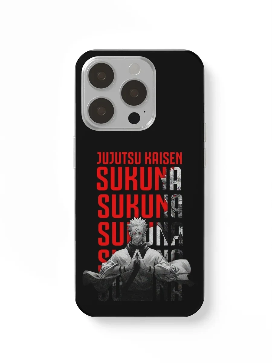 Sukuna Jujutsu Kaisen Text phone case
