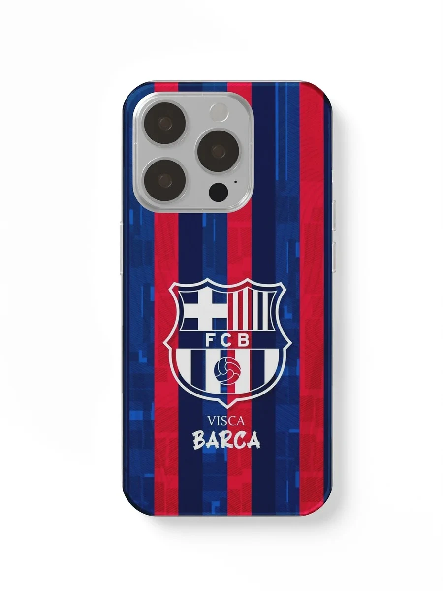 Visca Barça Stripes phone case