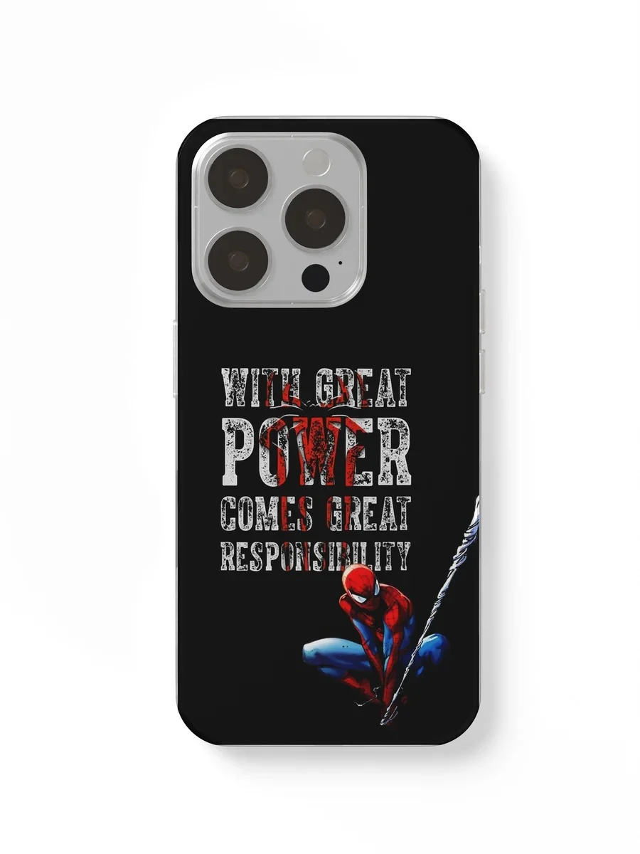 With Great Power Spider-Man phone case