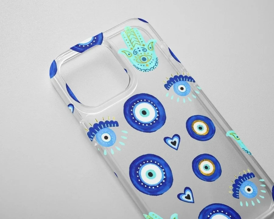 Evil Eye Clear phone case