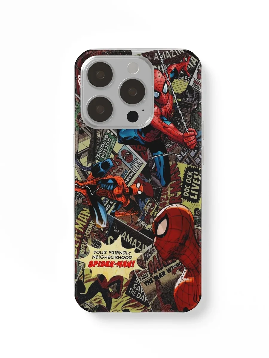 Spider-Man Comic Collage phone case