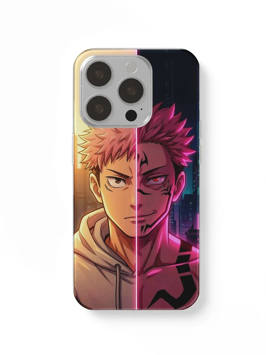 Yuji and Sukuna Split Face phone case