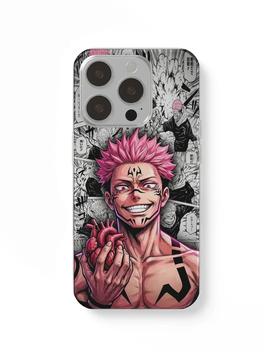 Sukuna Manga Grin phone case