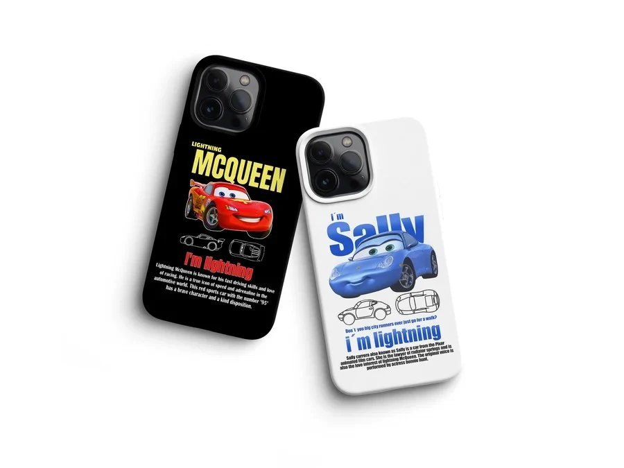 Lightning McQueen and Sally Couples phone case