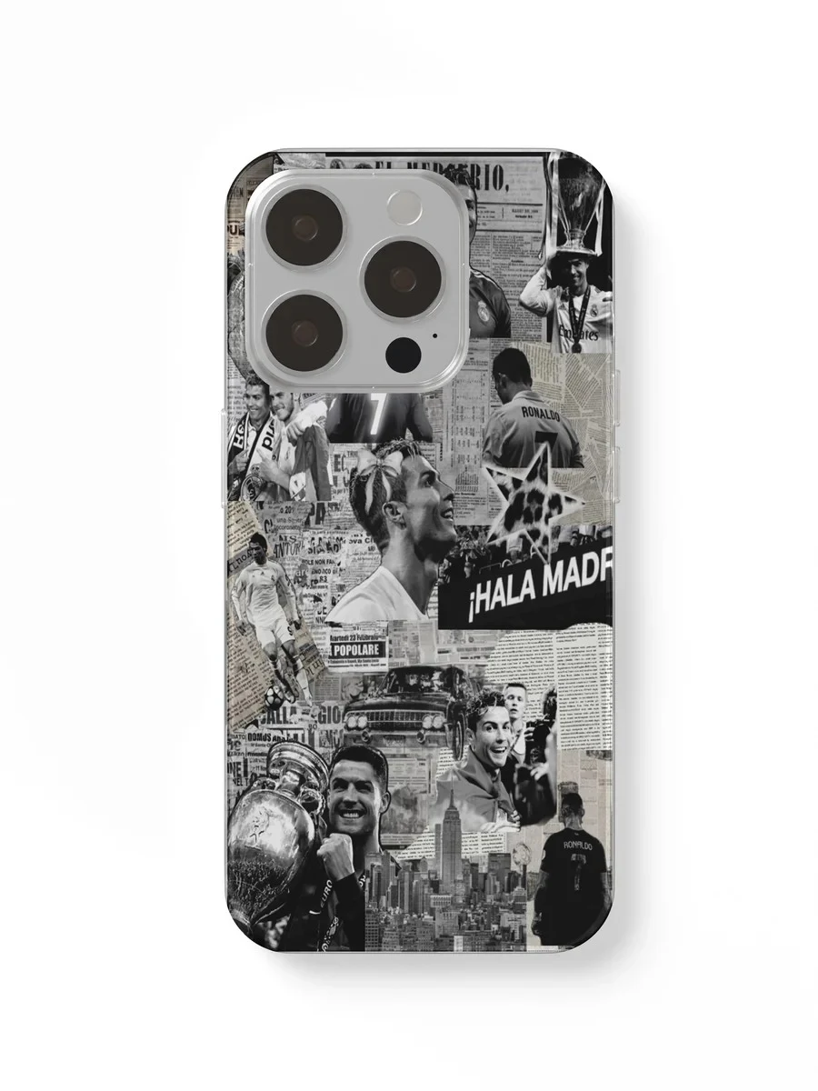 Hala Madrid Vintage Collage phone case