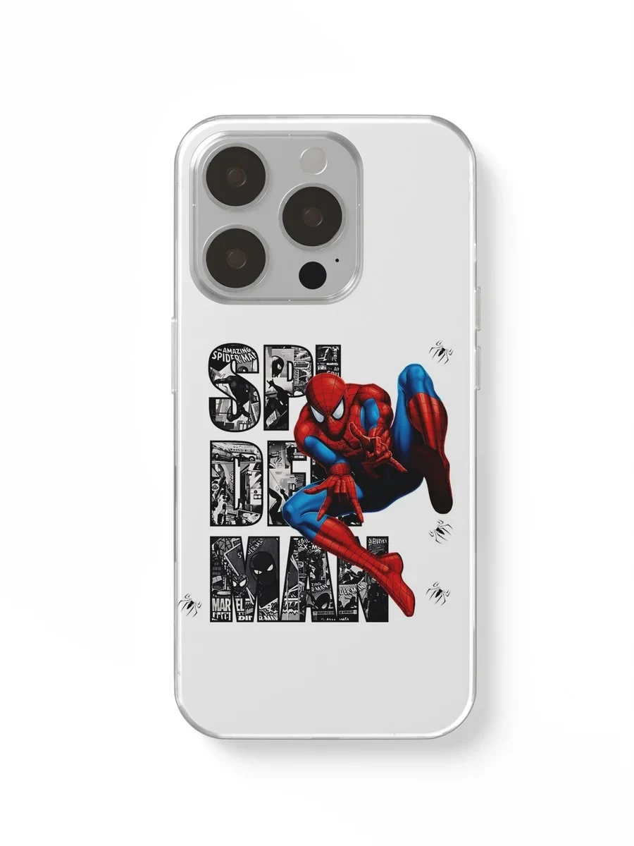 Spider-Man Letters White phone case