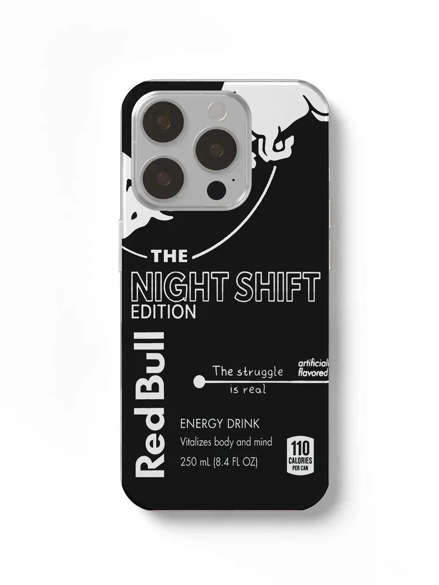 Red Bull Night Shift Edition phone case