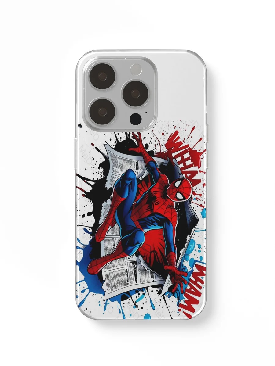 Spider-Man Splash White phone case