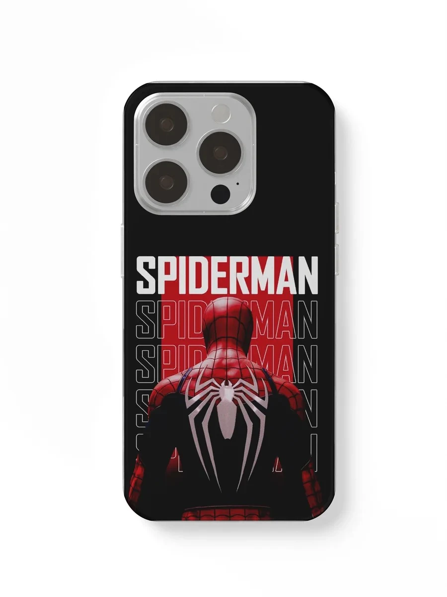 Spider-Man Letters Black phone case