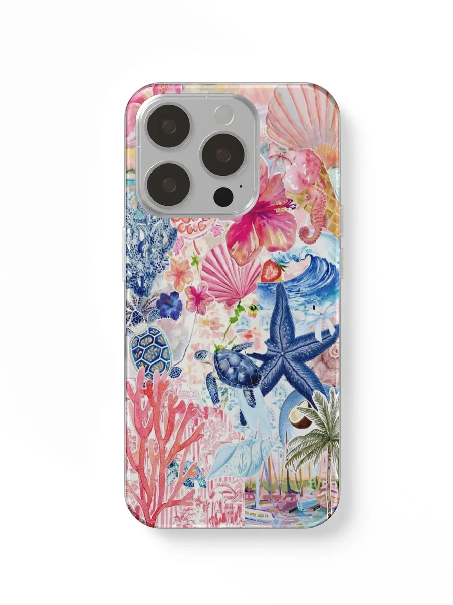 Coral Reef Floral phone case