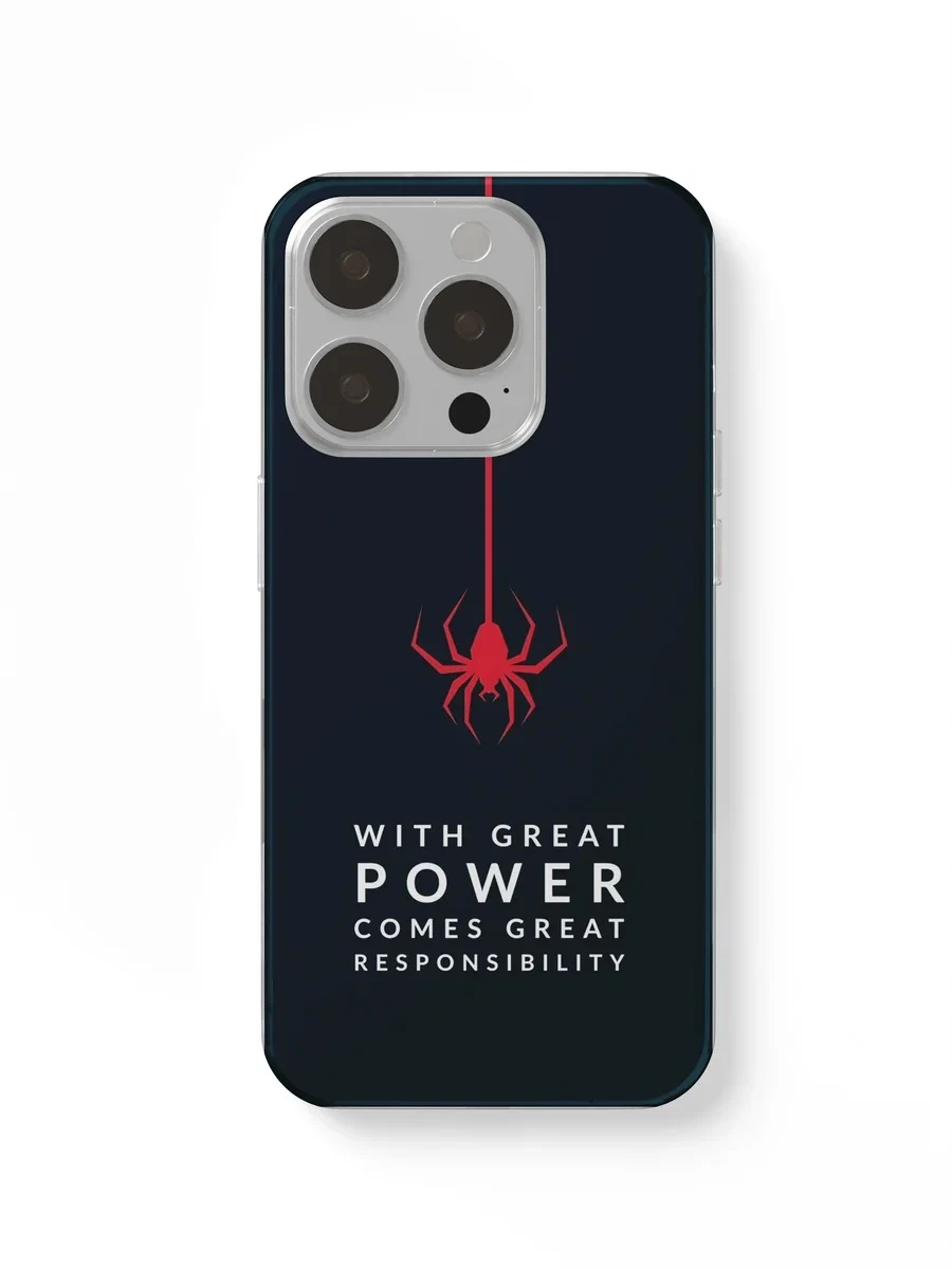 With Great Power Navy phone case