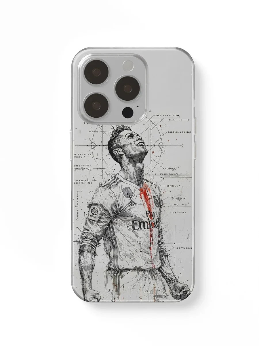 Ronaldo Sketch Art phone case