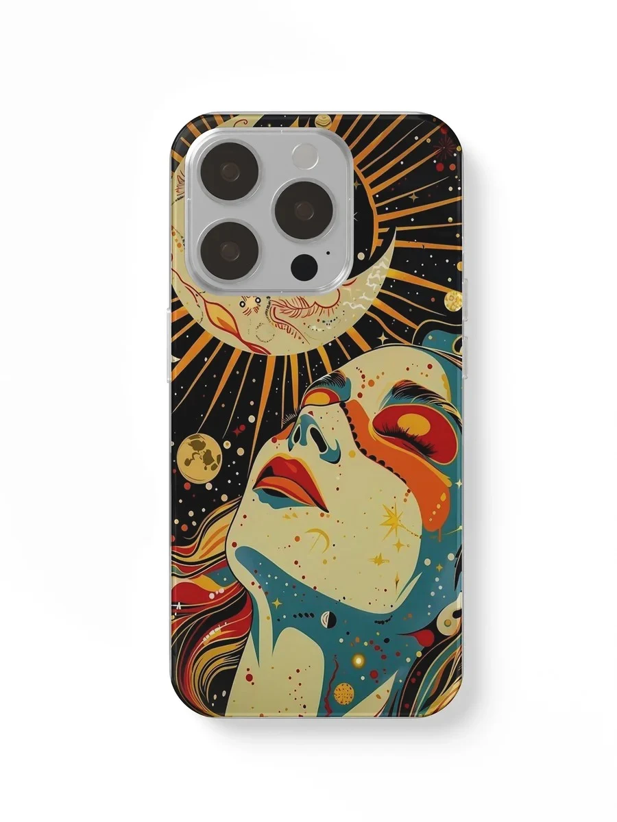 Sun and Moon Face phone case