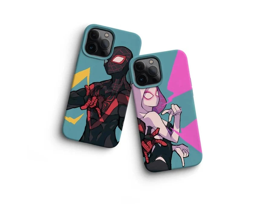 Spider-Verse Neon Couples phone case