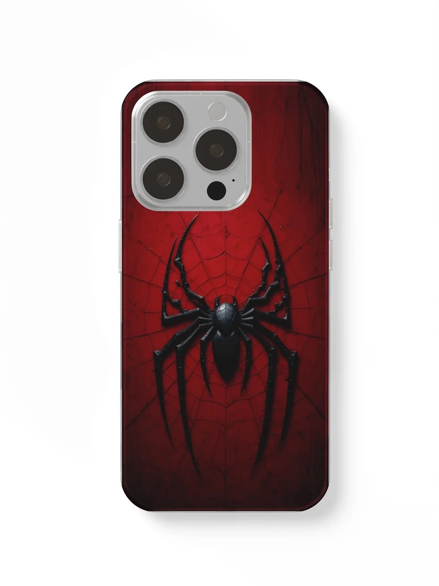 Spider Red Glow phone case