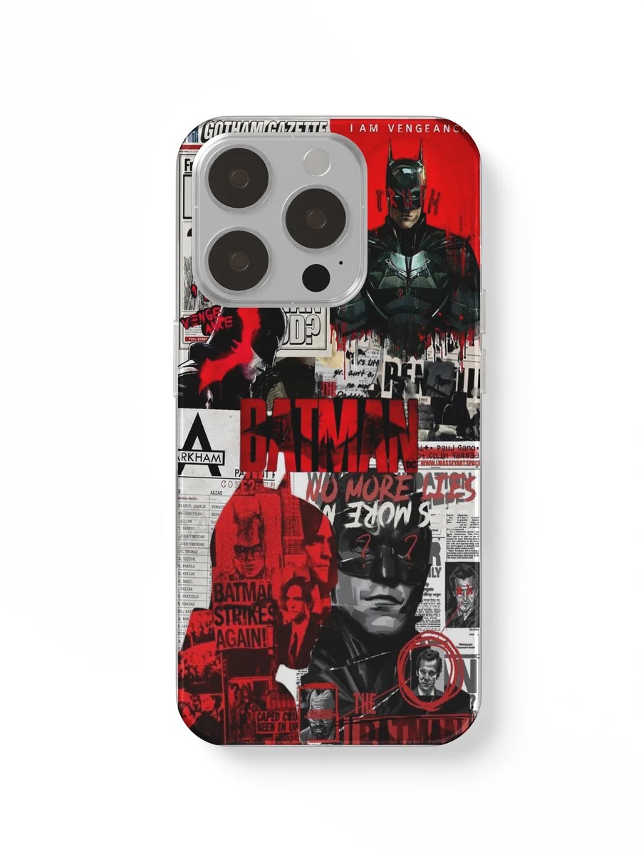 The Batman Red Collage phone case
